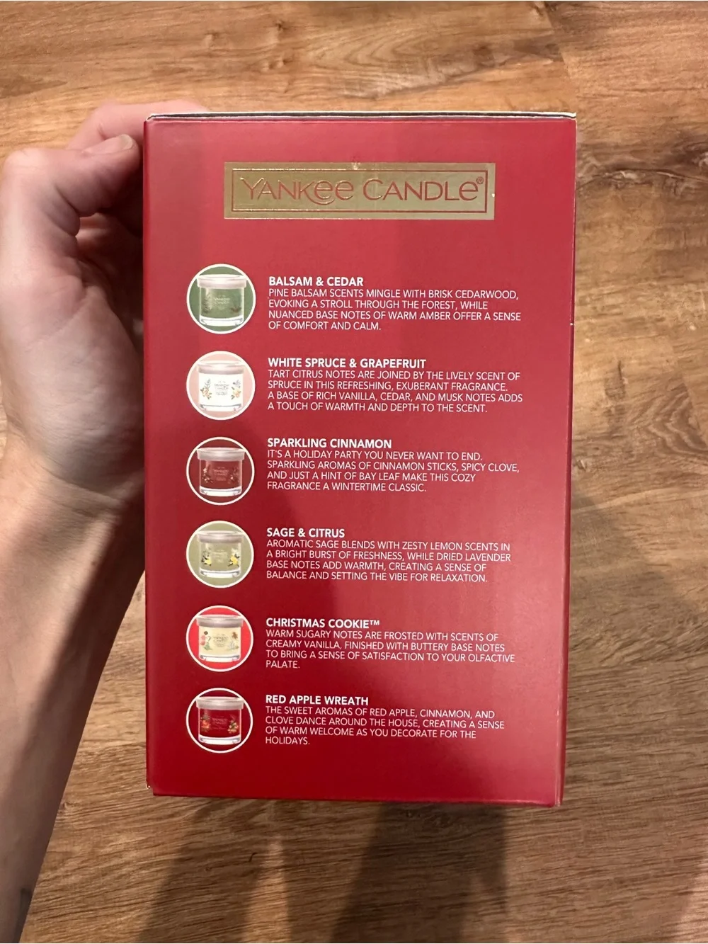 NIB Yankee Candle Holiday Candle Variety, 4.3 Ounce (Pack of 6)